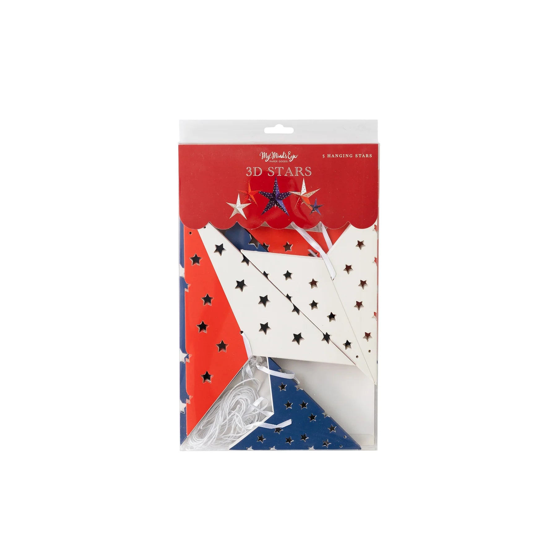 Stars and Stripes Decorative Hanging Stars - Thumbnail 5