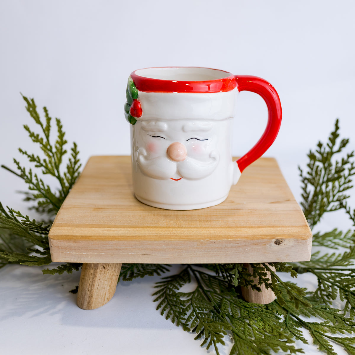 Santa and Hollyberry Mug (CLR)