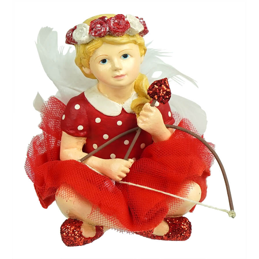Little Cupid Girl Valentine's Figurine