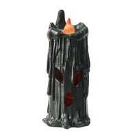 Light Up Creepy Black Candle Halloween