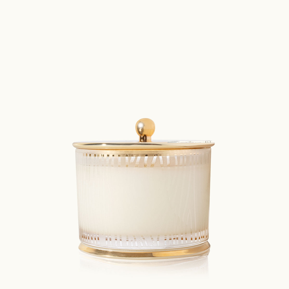 Gilded Frosted Wood Grain Candle Medium Frasier Fir