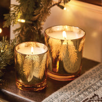 Gilded Poured Candle Gold Frasier Fir