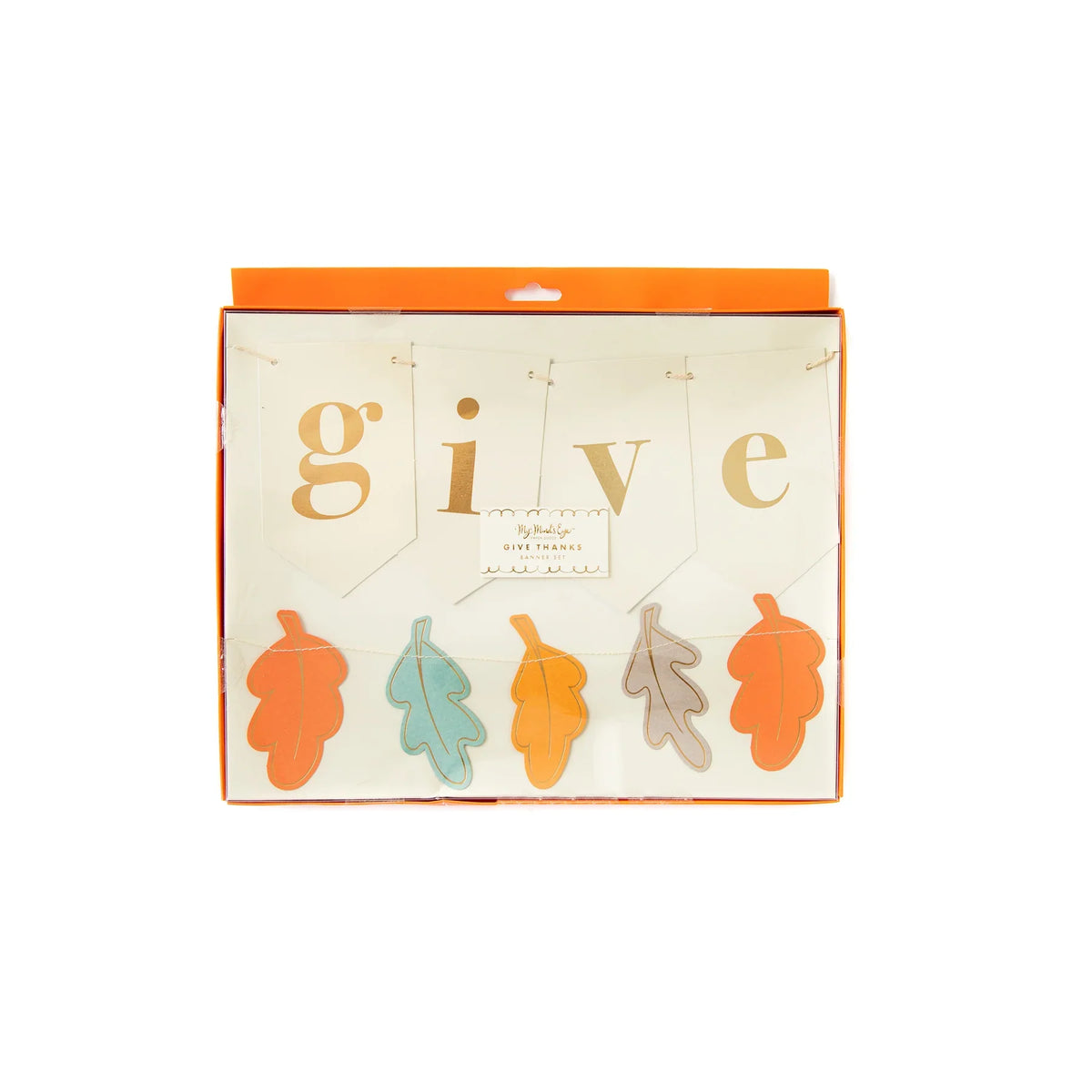 Give Thanks & Leaves Banner Set Boxed