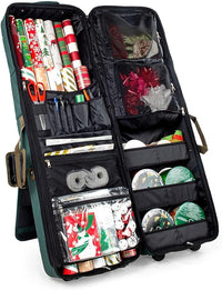 Green Gift Bag Wrap and Craft Organization and Storage