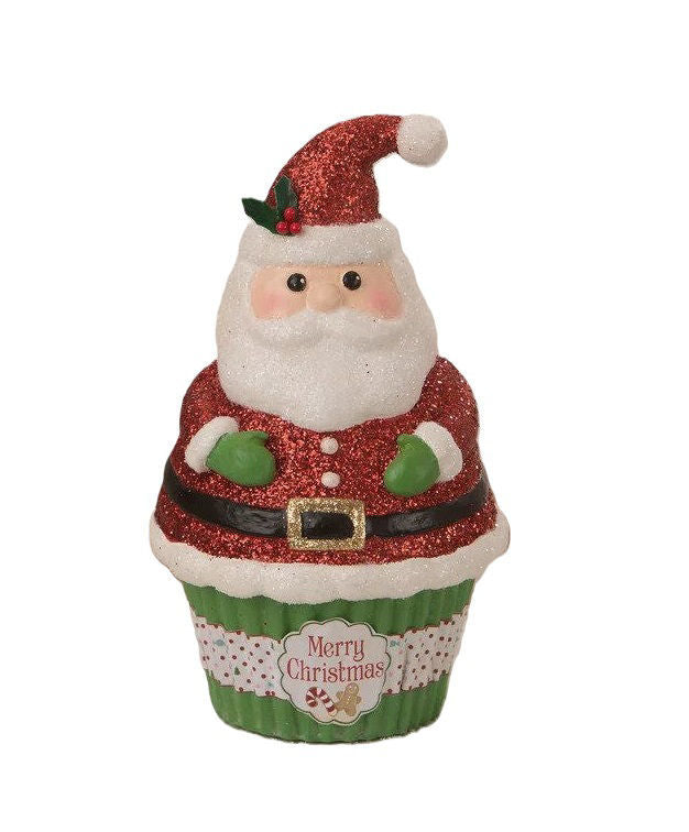 Santa Claus Cupcake Container