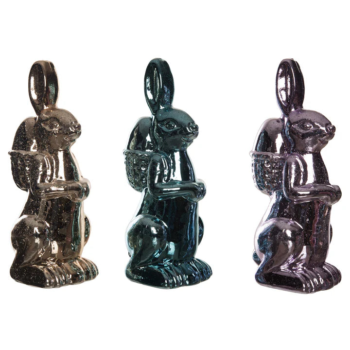 Glass Colorful Bunny, Assorted