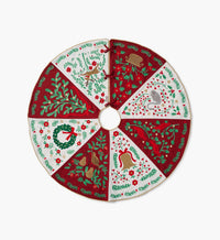 Christmastide Embroidered Tree Skirt