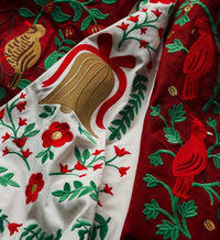 Christmastide Embroidered Tree Skirt