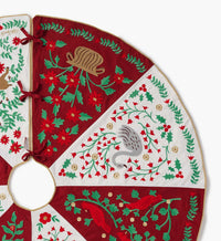 Christmastide Embroidered Tree Skirt