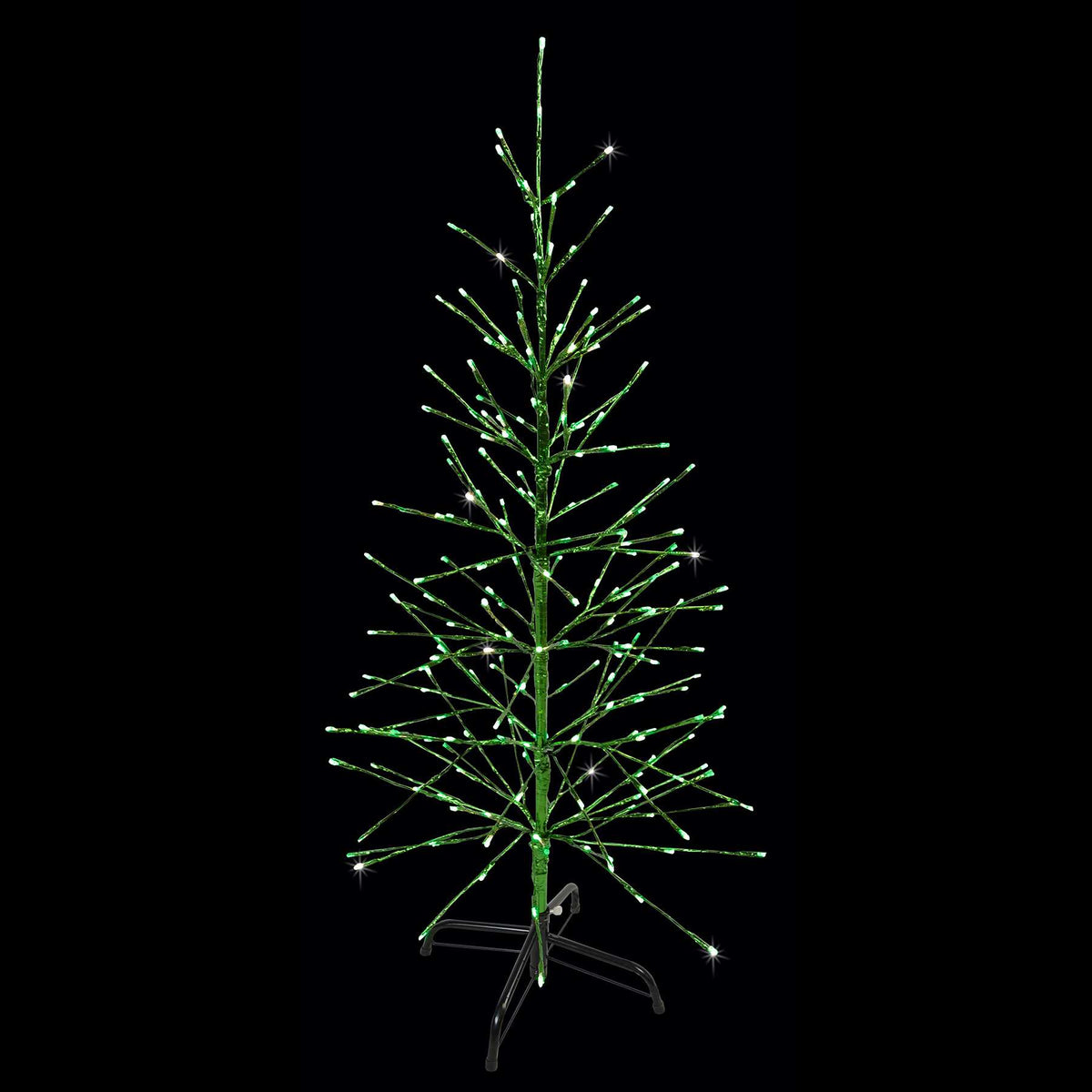 Green Twinkle Twig Tree with Green LED Lights