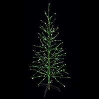 Green Twinkle Twig Tree with Green LED Lights