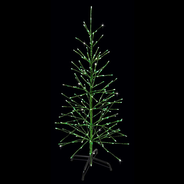Green Twinkle Twig Tree with Green LED Lights