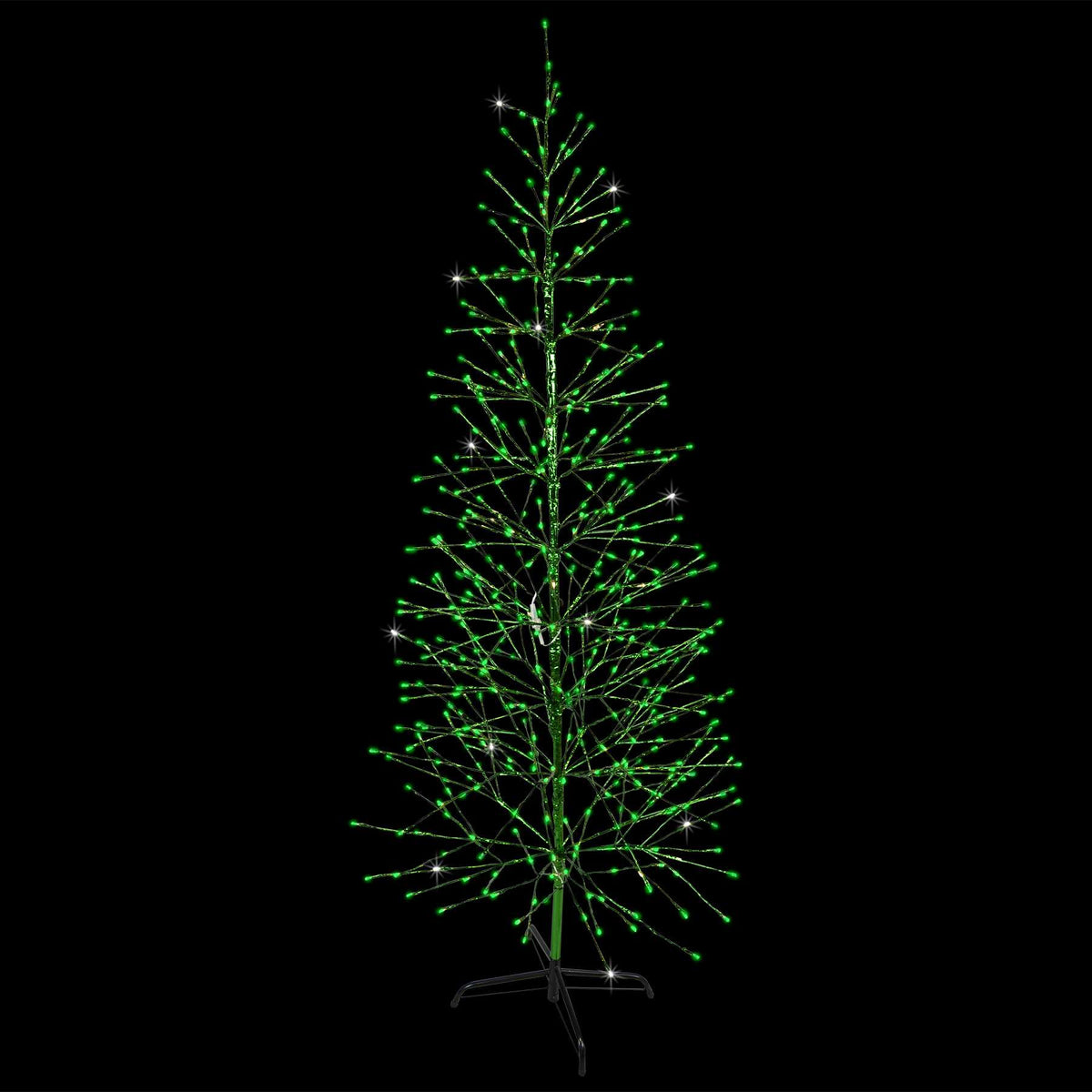 Green Twinkle Twig Tree with Green LED Lights