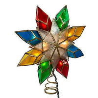 Prelit Capiz Star Multi Star Tree Topper