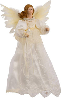 14.5" Light Ivory Angel Treetopper