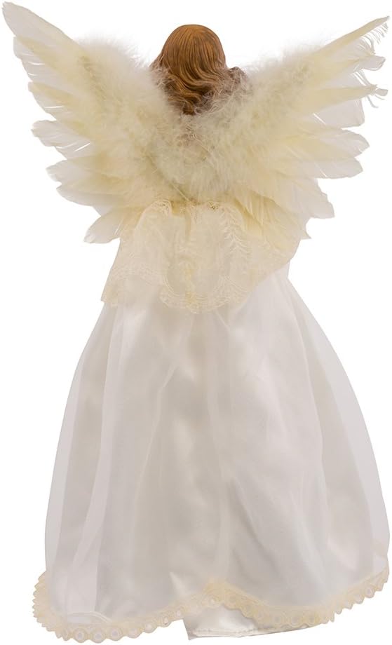 14.5" Light Ivory Angel Treetopper