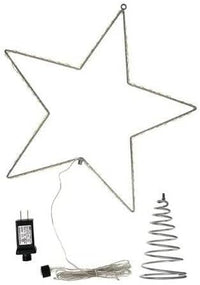 Prelit Wire Metal Star Tree Topper