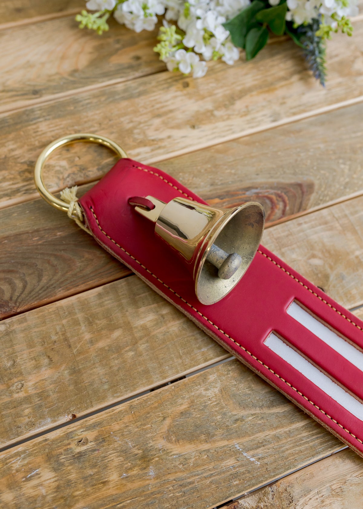 USA Door Chime Patriotic Leather Bell Strap