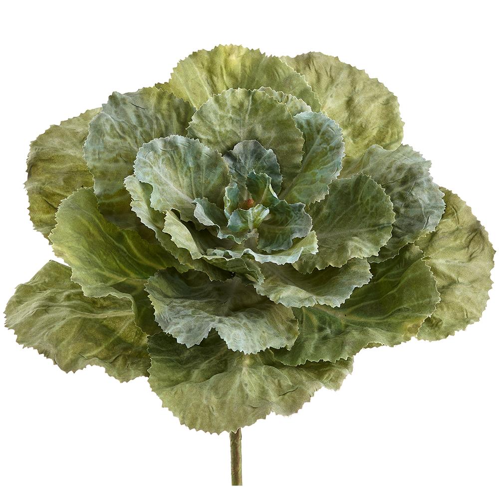 10" Green Ornamental Cabbage Pick