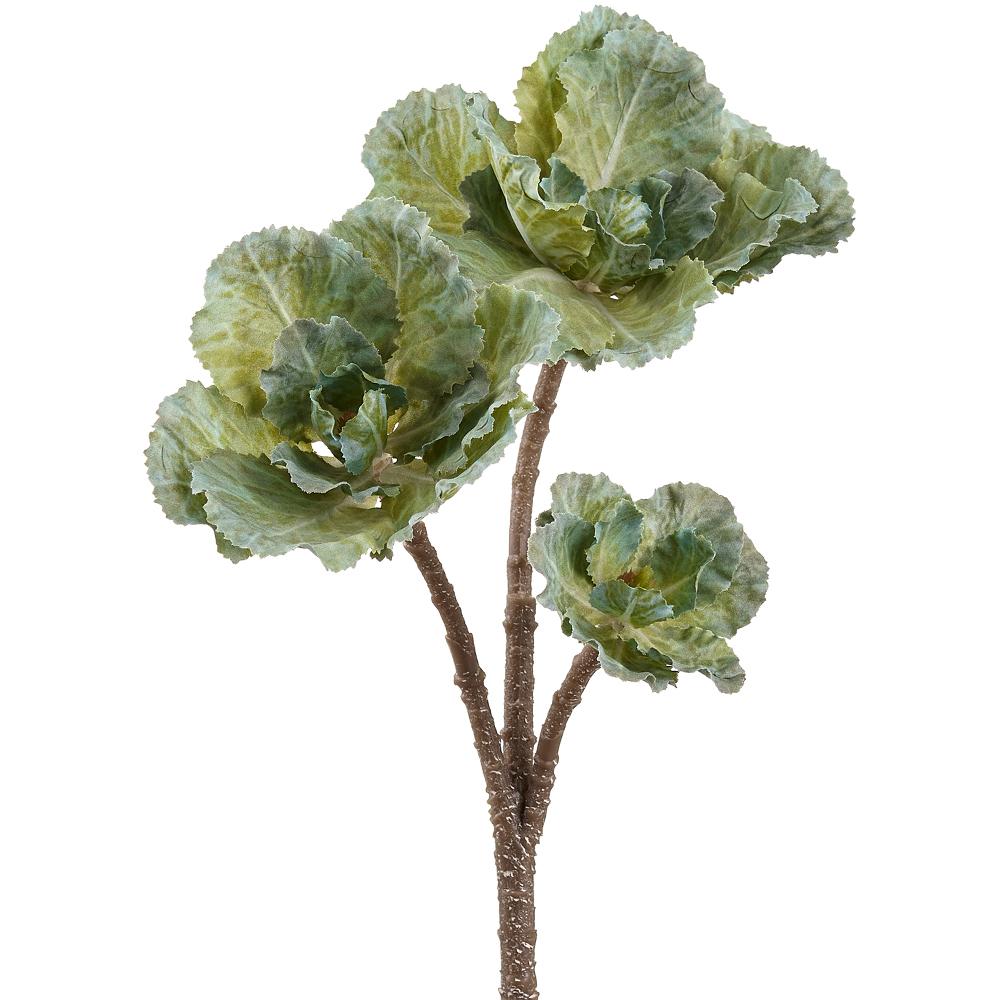 13" Green Ornamental Cabbage Pick