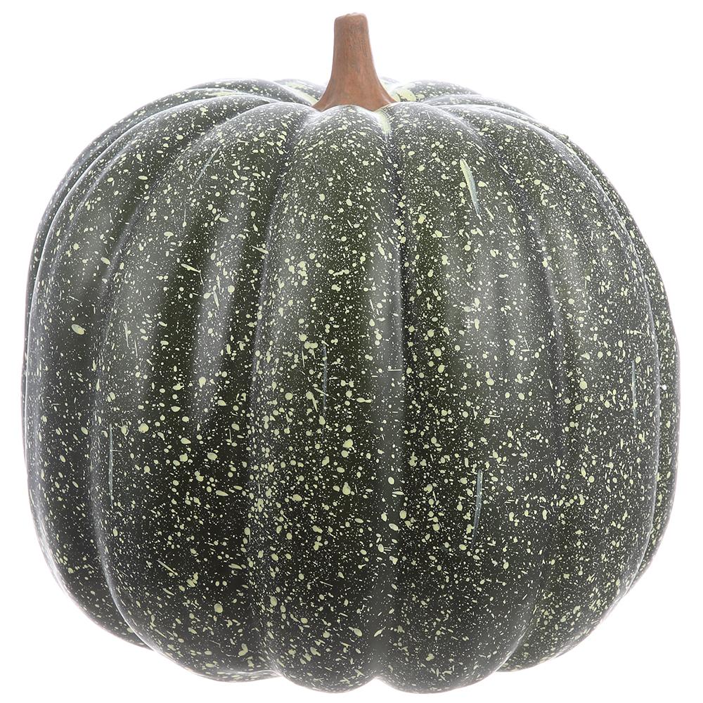 15"Hx14"D Pumpkin, Green