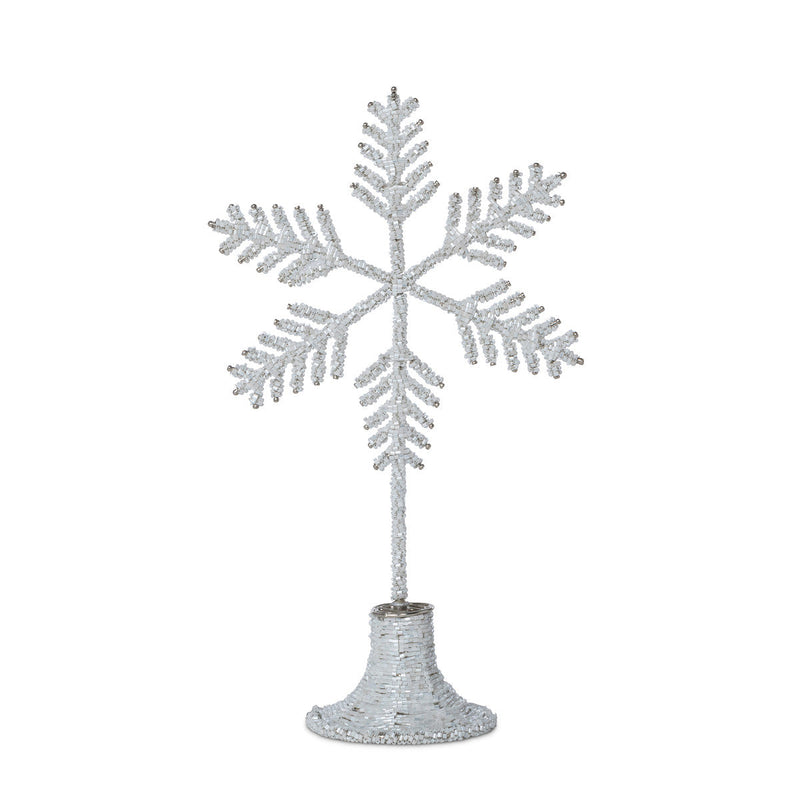 Beaded Snowflake Christmas Tabletop