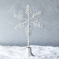 Beaded Snowflake Christmas Tabletop