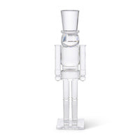 14.6" Clear Acrylic Nutcracker