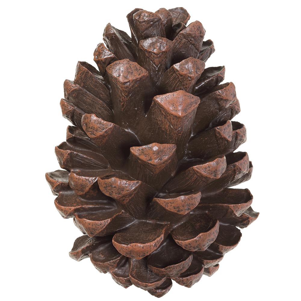 10" Brown Resin Pinecone