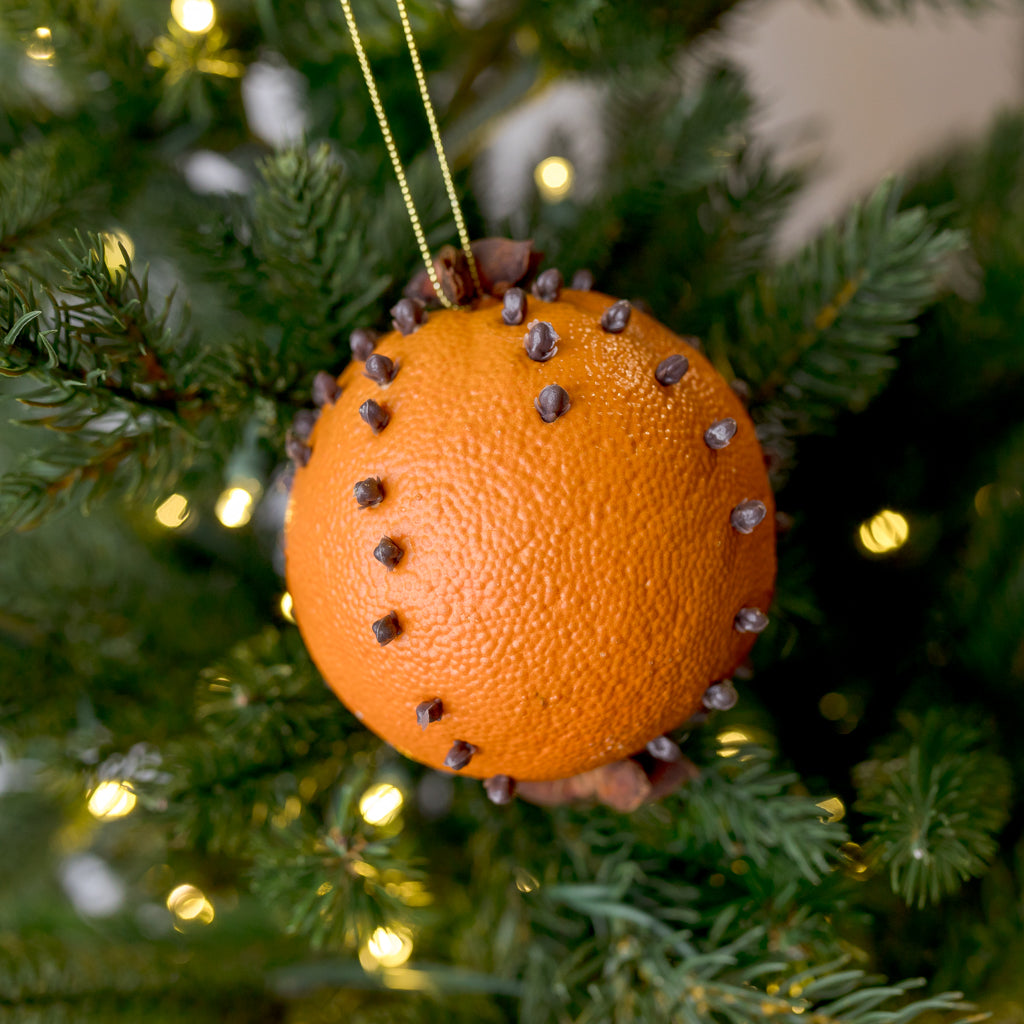 4" Cloved Orange Christmas Ornament