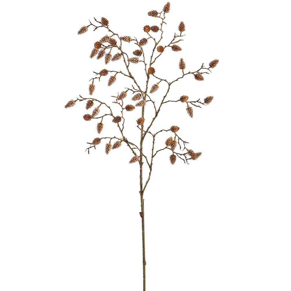 35" Plastic Pine Cone Spray, Green