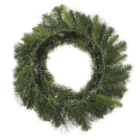 24" Pinecone with Snowballs Snowy Wreath (CLR)