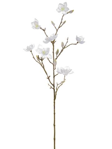 32" Magnolia Frosted Mini Magnolia Spray