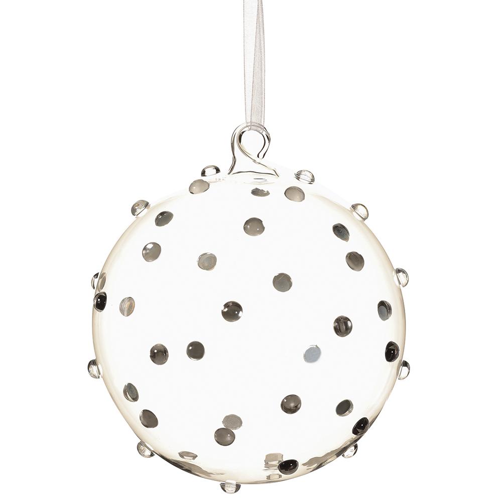 4.75" Glass Ball With Dots