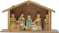 13" Nativity With Creche,  Set of 11