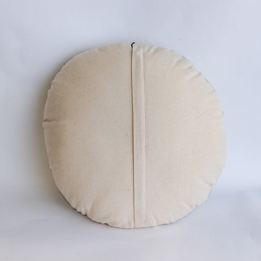 Christmas Boho Pastel Round Embroidered Pillow (CLR)