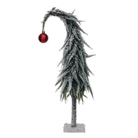 14" Tree Grinch with Ball