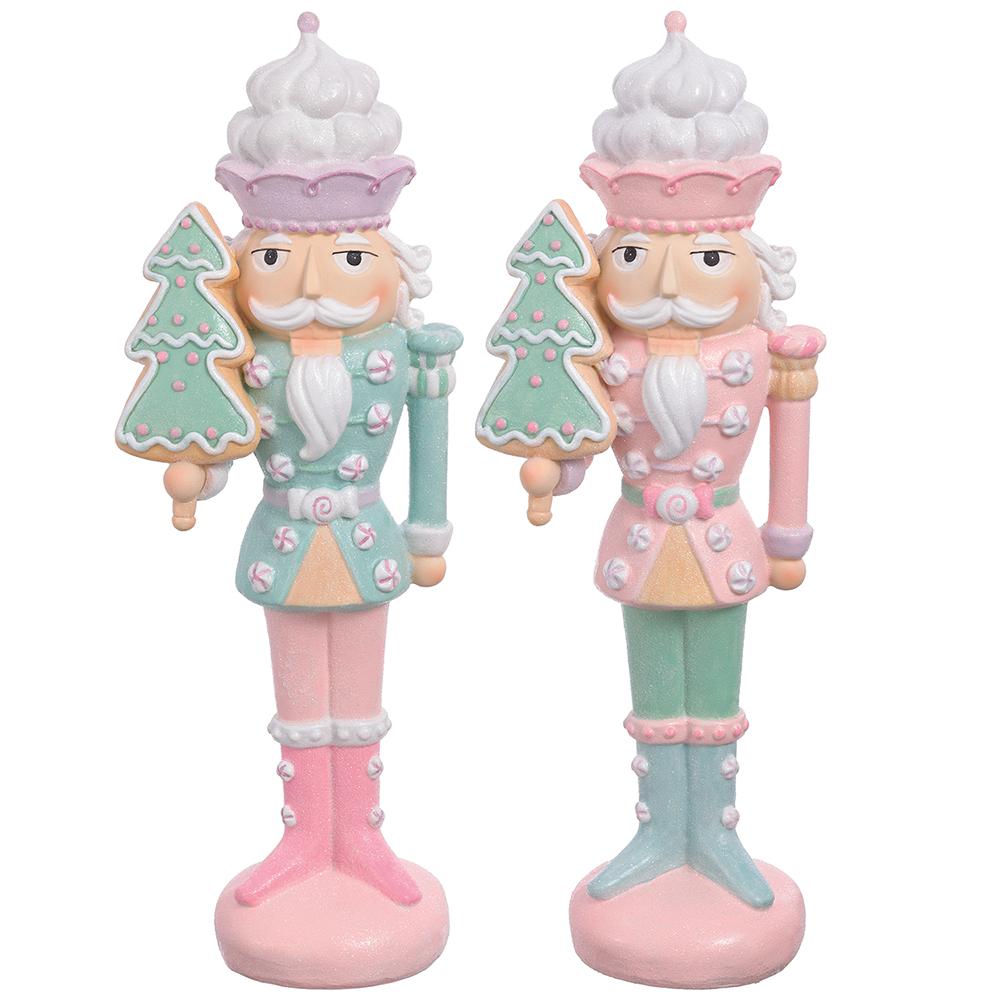 14" Green/Pink Nutcracker, Assorted
