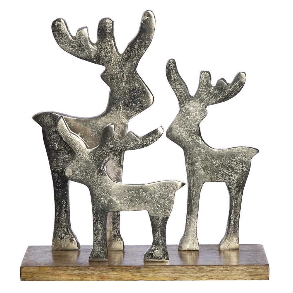 10.5" Reindeer Family With Base