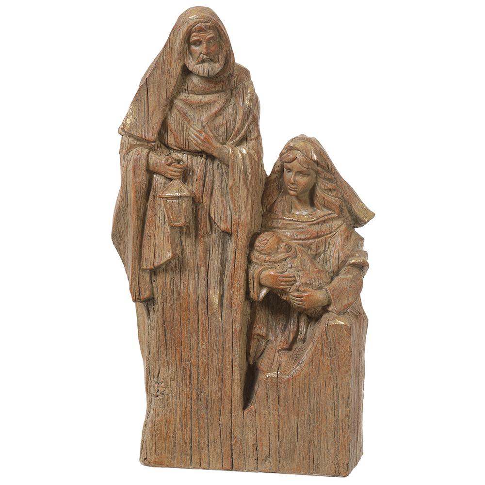 12.8" Brown Holy Family