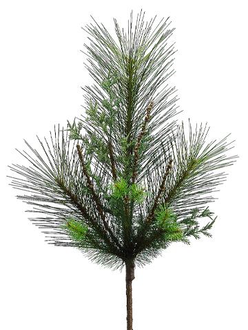 30" Green Pine/Twig Spray