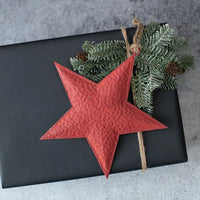 10" Red Star Metal Ornament (CLR)