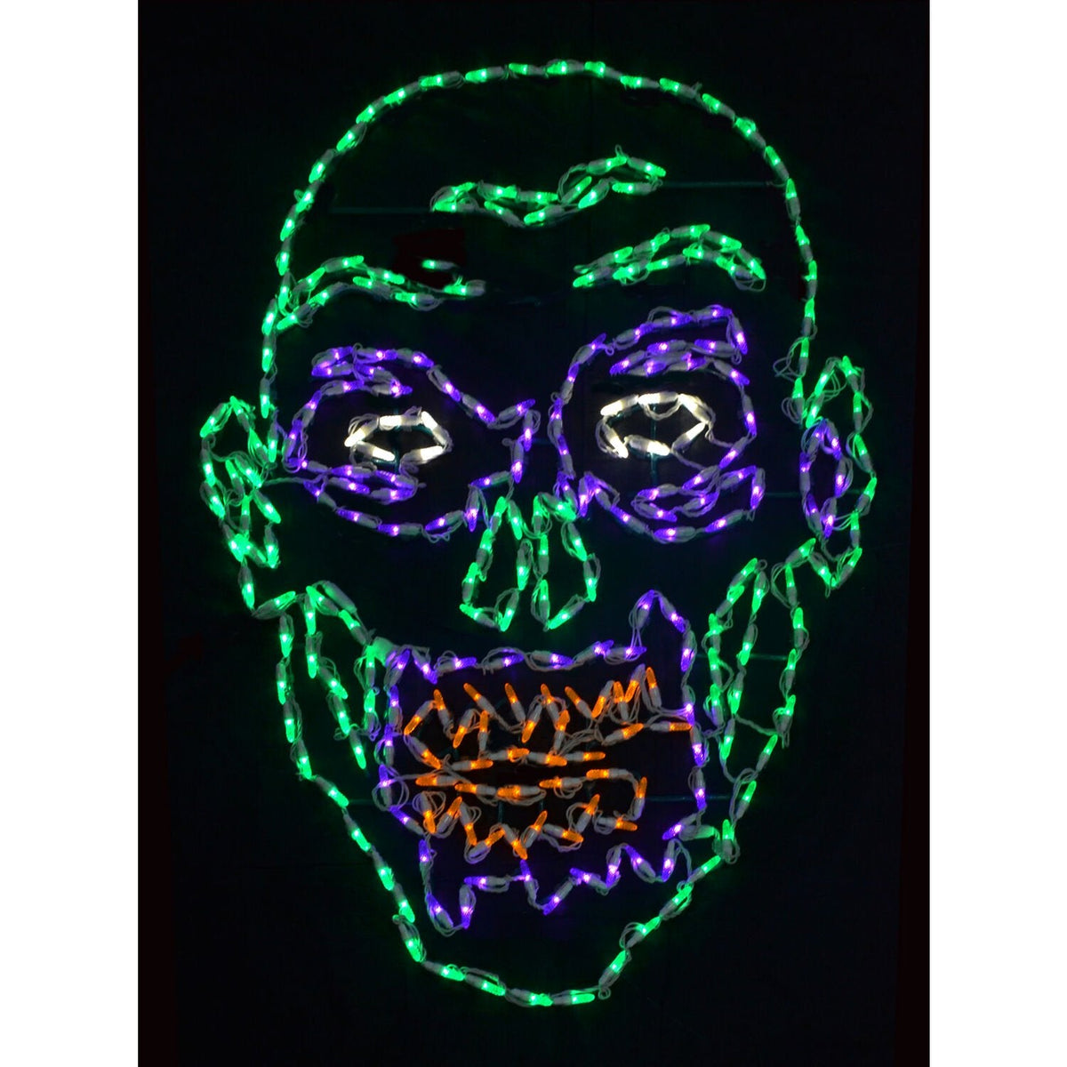 41" Zombie Face Halloween LED Sign