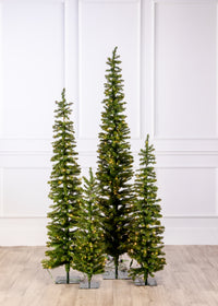 Alpine Downswept Color Change Christmas Tree with 3mm LED