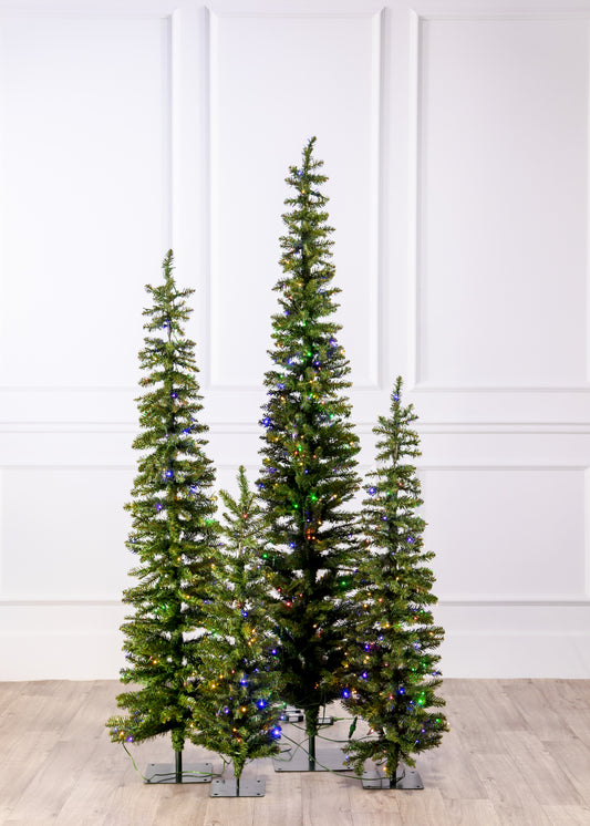 Alpine Downswept Color Change Christmas Tree with 3mm LED