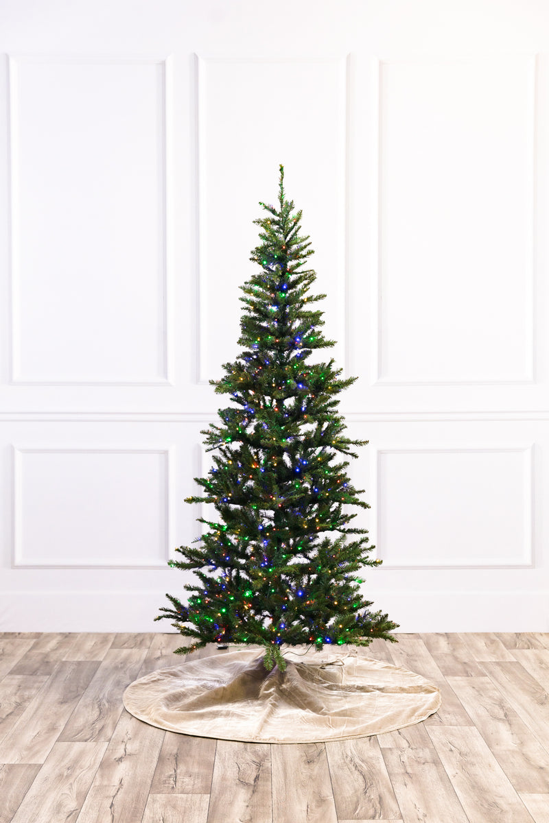 Aspen Slender Pine Color-Change Christmas Tree with 3mm LED