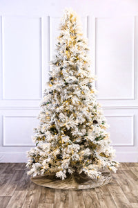 Atka Flocked Color Change Christmas Tree with 3mm LED