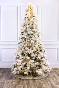 Atka Flocked Color Change Christmas Tree with 3mm LED