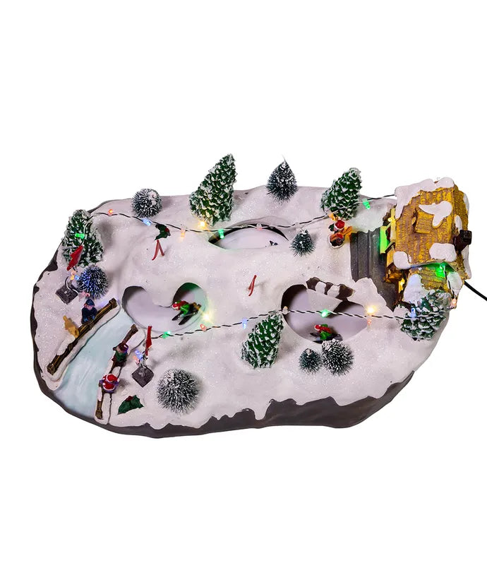 16" Village Skiing With Motion