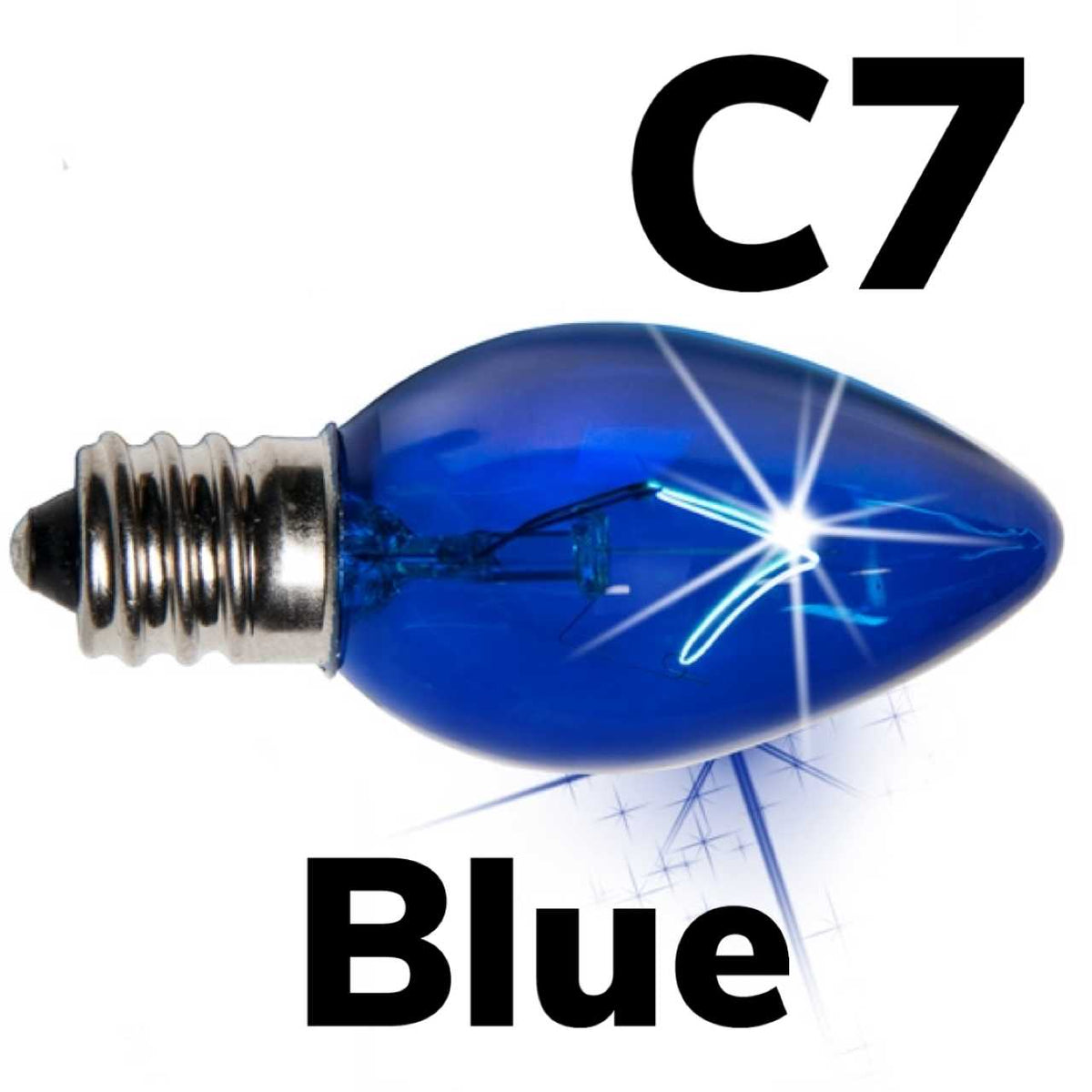 C7 Blinking Transparent Bulb